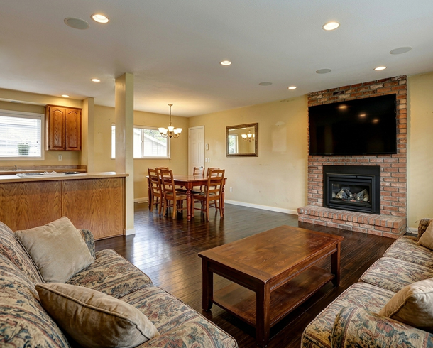 Before editing — Open Plan Multi-Room Retouching (Interior Product Editing)